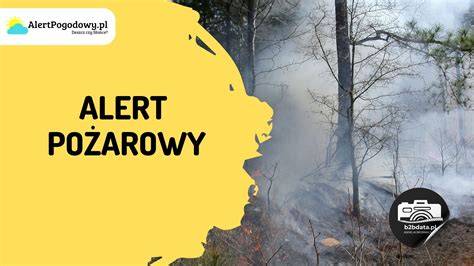 Ostrzeżenie Rządowego Centrum Bezpieczeństwa (RCB) o zagrożeniu pożarowym