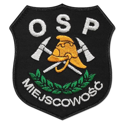 Zdjęcie przedstawiające emblemat OSP lub strażaków-ochotników
