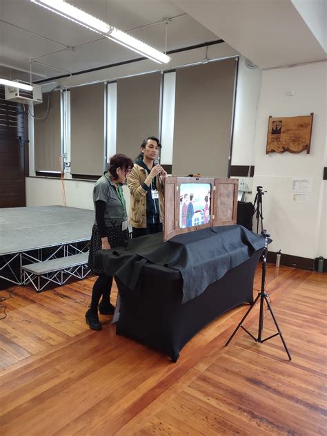 Photo of Kamishibai performance with children and adults
