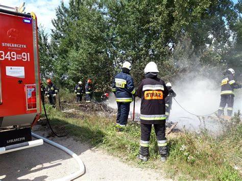 Strażacy OSP w akcji gaśniczej lub ratowniczej