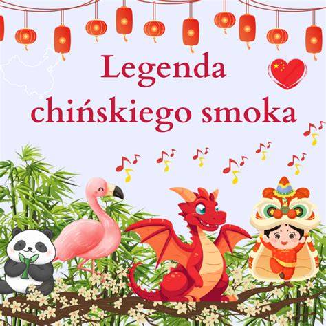 Grafika przedstawiająca cechy budowy chińskiego smoka (hybryda zwierząt)