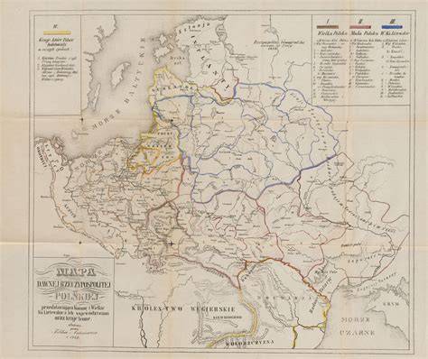 Mapa przedstawiająca Czterech Królów Smoków i ich domeny