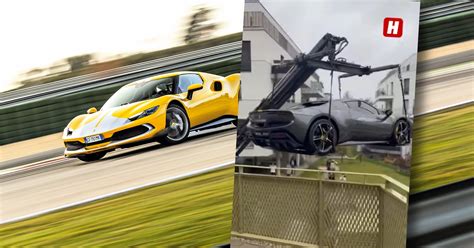 Zdjęcie Ferrari 296 GTB zaparkowanego na balkonie w Wiedniu