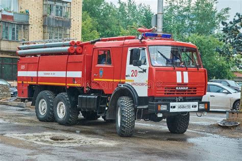Thematic photo of a Kamaz fire truck chassis before modifications