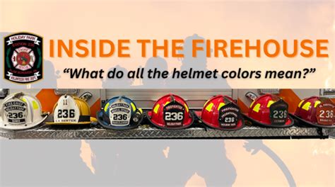 Photo showing firefighters with helmets in different colors (red, white, lime)