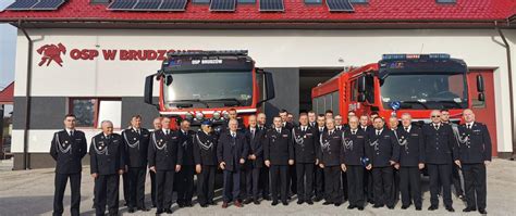 Zdjęcie drużyny OSP Brudzów podczas zawodów sportowo-pożarniczych