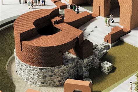 Architektoniczny projekt lub wizualizacja dworku Leona Wyczółkowskiego przed pożarem