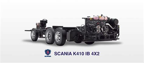 Infographic illustrating different Scania chassis configurations for fire trucks (e.g., 4x2, 4x4, 6x6).