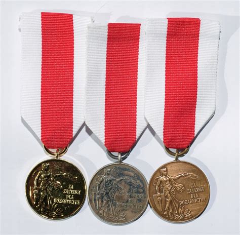 Medal Za Zasługi dla Pożarnictwa (trzy stopnie)