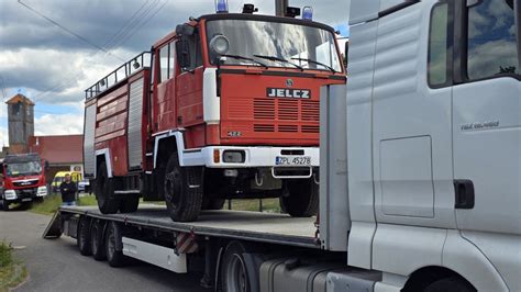 Schemat techniczny wozu strażackiego Jelcz 010