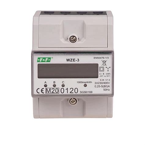 zdjęcie licznika WZE-3 MID F&F z wyświetlaczem LCD