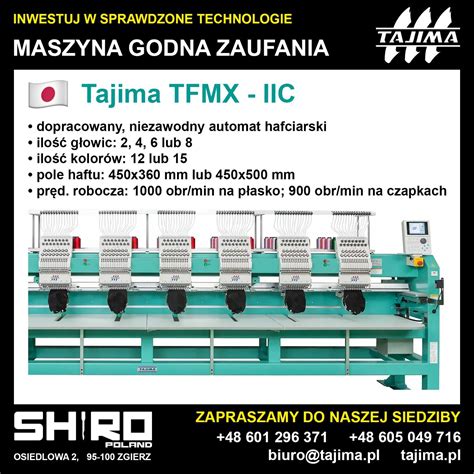 schemat porównujący jakość haftu maszyn Tajima i innych producentów