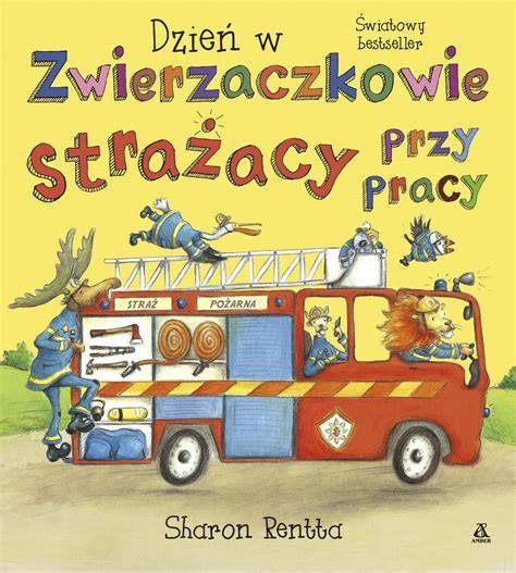 Przykładowa strona z kartą pracy o strażakach dla dzieci