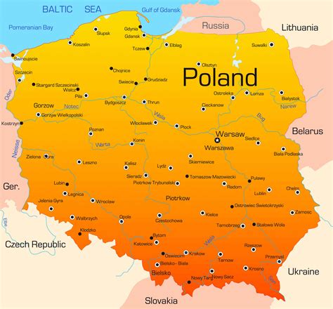 Map showing Polkowice location in Poland