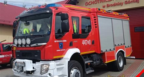 Nowoczesny samochód ratowniczo-gaśniczy Volvo FL OSP Brodnica Górna