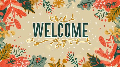 Example of a printable garland with festive or welcome text.