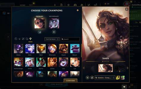Wizualizacja postępów zadań ról w League of Legends
