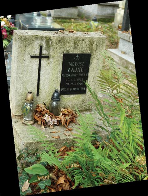 Nagrobek ppor. Tadeusza Zajączkowskiego „Mokrego” na cmentarzu Rakowickim w Krakowie