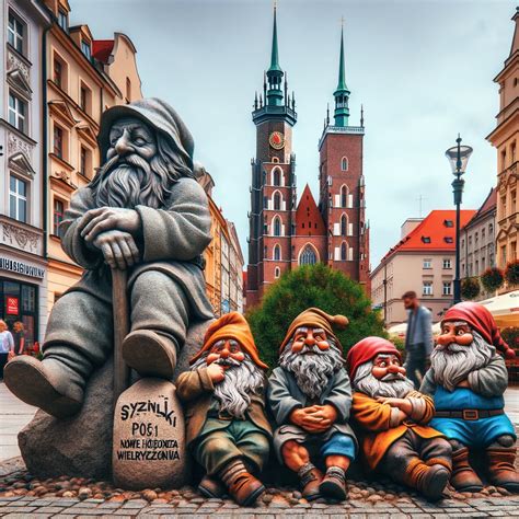 Zdjęcie wrocławskiego krasnala strażaka Gasiołka