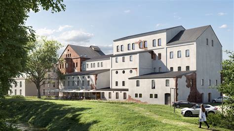 Wizualizacja hotelu Młyn Szancera w Tarnowie po rewitalizacji