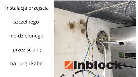 zdjęcie zabezpieczonego przejścia kablowego i szynoprzewodu