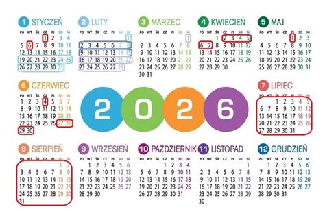 Kalendarz z zaznaczonymi wolnymi terminami w salach weselnych