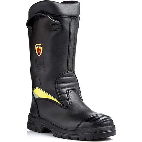 Thematic photo of firefighter boots in action or studio shot of a boot