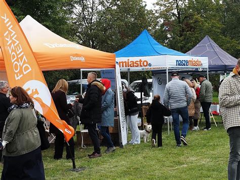 Zdjęcie z pikniku ekologicznego w Modlniczce przedstawiające uczestników podczas warsztatów lub sprzątania