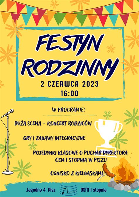 Plakat informujący o festynie strażackim w Osinach lub zdjęcie z lokalnych dożynek.