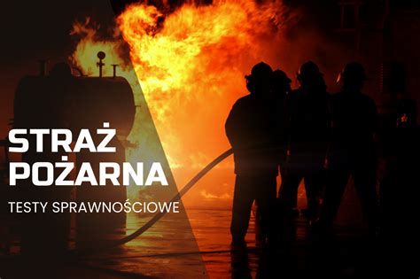 Grafika przedstawiająca testy sprawnościowe dla strażaków