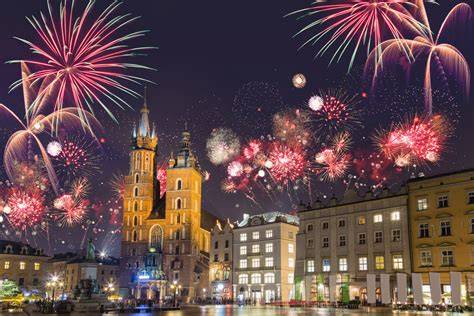 historyczna ilustracja obchodów Sylwestra w Polsce
