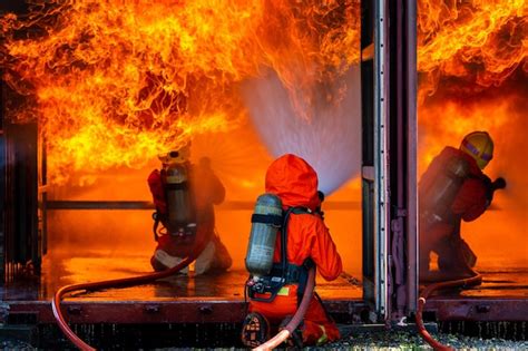 Zdjęcie przedstawiające proces gaszenia płonącego magnezu piaskiem