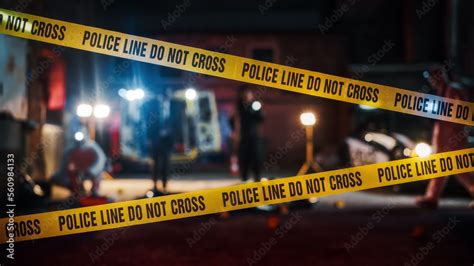 Photo of police investigation at a crime scene
