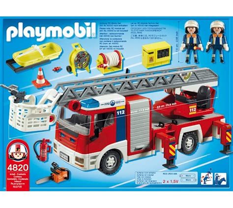 Zestaw Playmobil Samochód Strażacki z Drabiną 4820 w akcji