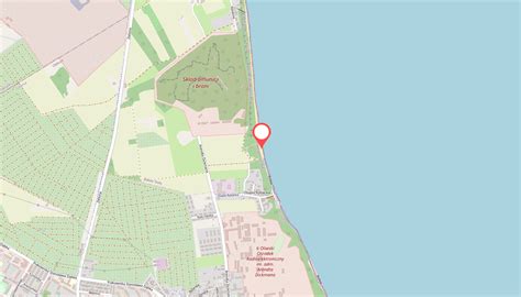 Mapa dzielnicy Gdynia Oksywie z zaznaczonymi kluczowymi punktami interwencji