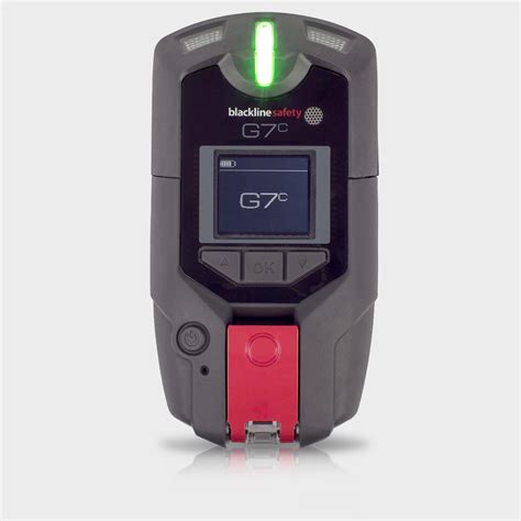 Schemat działania systemu Blackline G7c z funkcjami lokalizacji i alarmowania