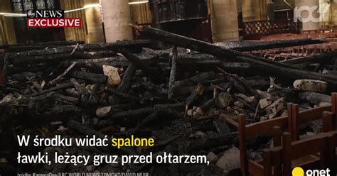 Zniszczone wnętrze mieszkania po pożarze