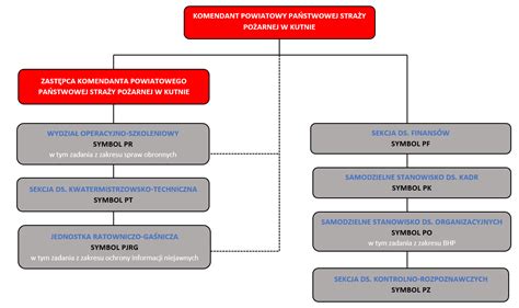 schemat organizacyjny Ochotniczej Straży Pożarnej
