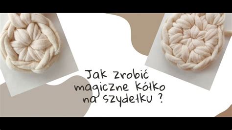 Ilustracja przedstawiająca magiczne kółko i początkowe etapy szydełkowania czapki