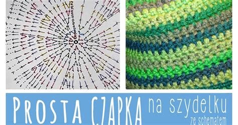 Schemat szydełkowania okrągłej czapki w stylu amigurumi