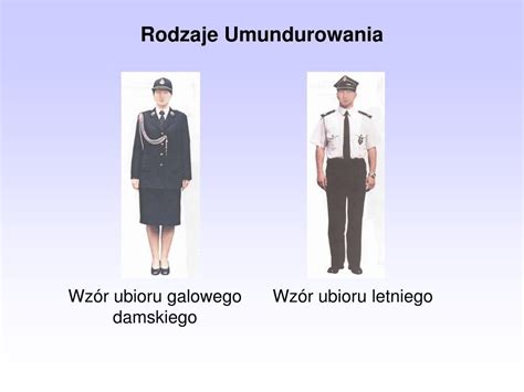 Infografika przedstawiająca różne rodzaje umundurowania strażackiego (bojowe, koszarowe, galowe)