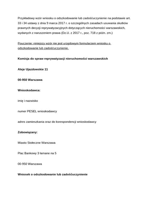 Schemat przedstawiający listę dokumentów niezbędnych do wniosku o odszkodowanie