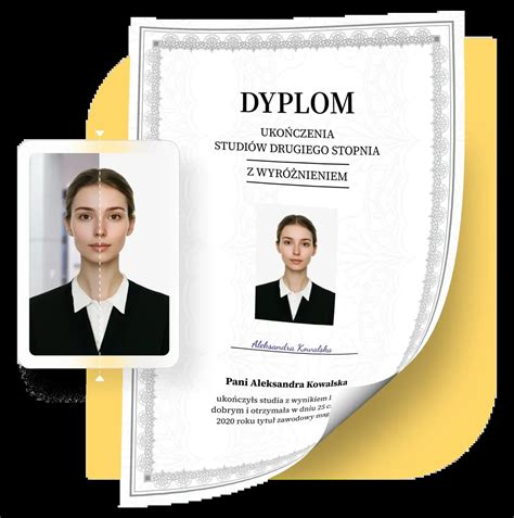 zdjęcie przykładowego dyplomu szklanego