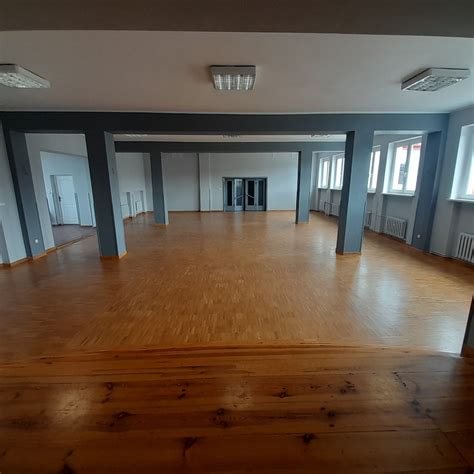 Wnętrze sali szkoleniowo-konferencyjnej w remizie