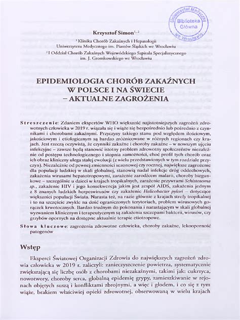 Zestawienie chorób zakaźnych i ich historycznego wpływu na populacje