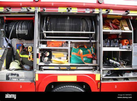 Photo of specialized rescue equipment inside the fire truck