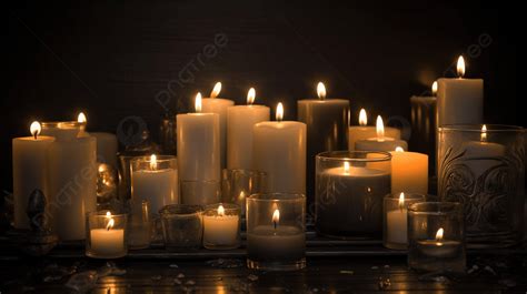 Photo of candles lit in front of the building where the escape room was located.