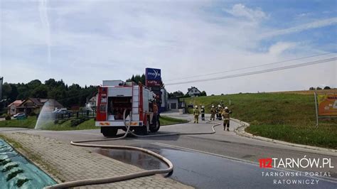 Wyciek gazu na stacji paliw przy trasie S7 w Szewcach? Akcja straży pożarnej.
