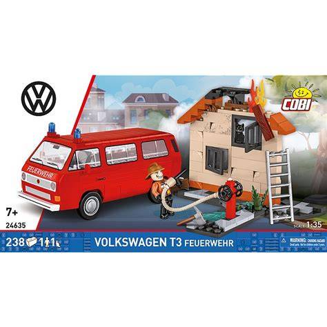 Model COBI Volkswagen T3 Feuerwehr z figurką