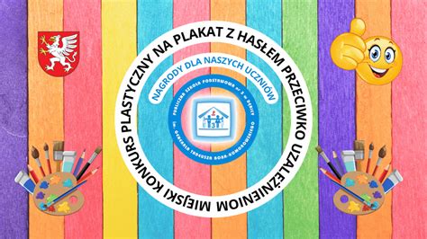 Plakat informacyjny o konkursie plastycznym 